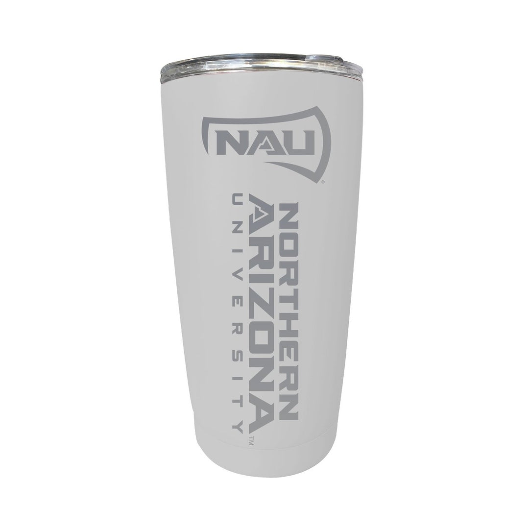 Northern Arizona University 16 oz Stainless Steel Etched Tumbler - Choose Your Color Image 7