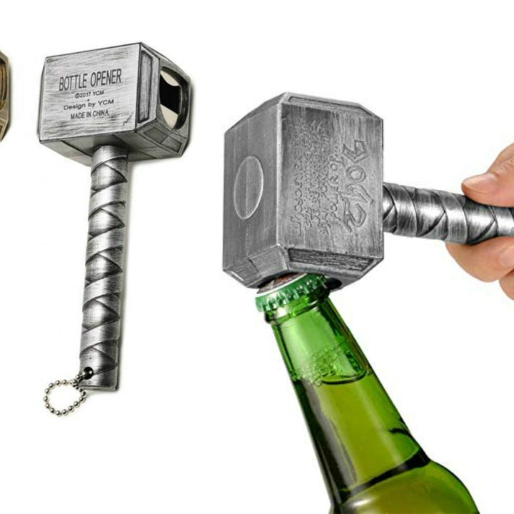 Thor Hammer Mjolnir Bottle Opener Beer Soft Drink Tool Stainless Steel Accessory Image 3