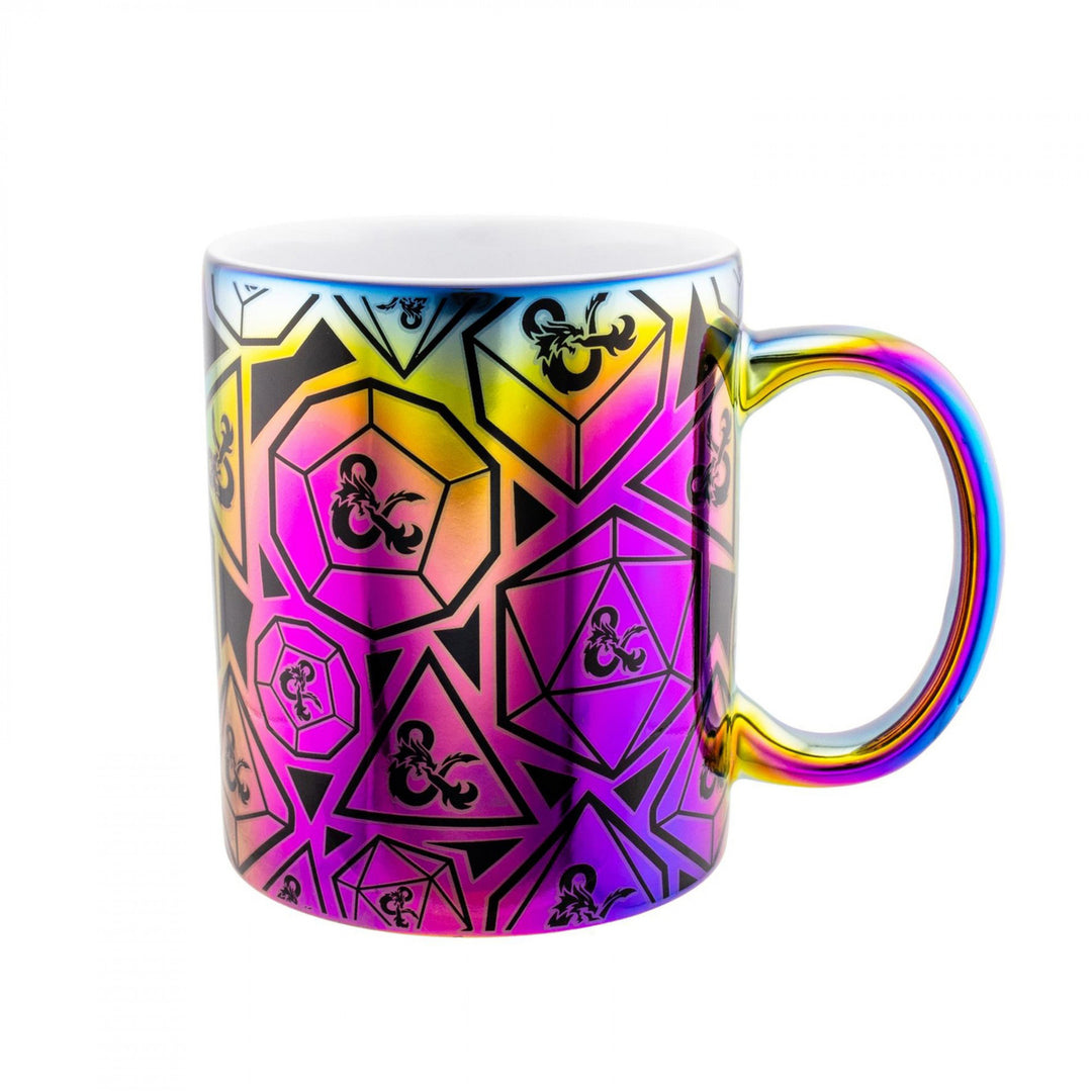 Dungeons and Dragons Iridescence Dice Set 11 oz. Ceramic Mug Image 1