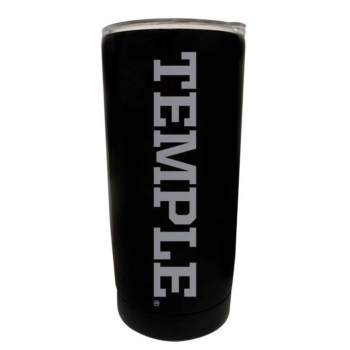 Temple University 16 oz Stainless Steel Etched Tumbler - Choose Your Color Image 7