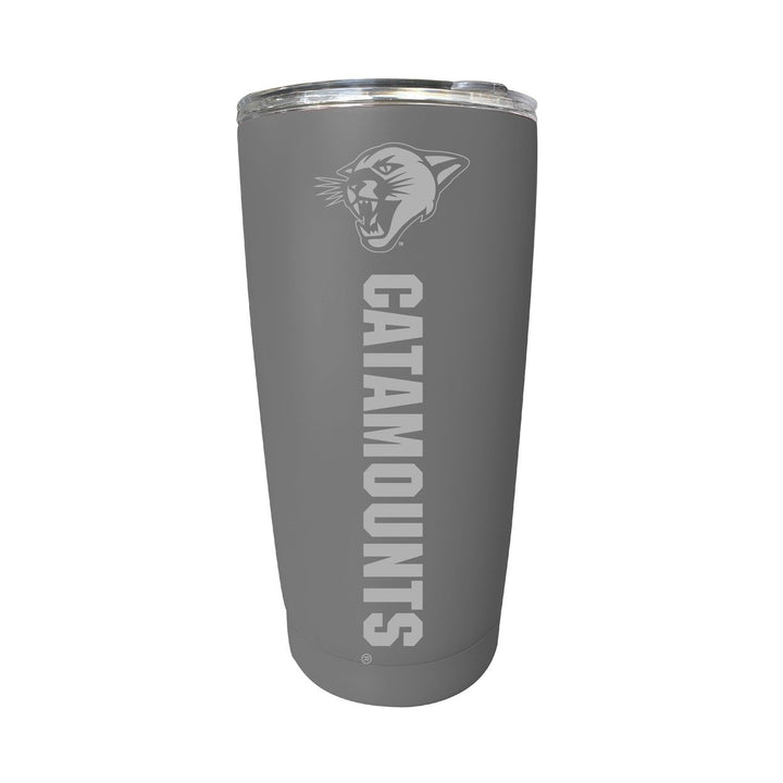 Vermont Catamounts 16 oz Stainless Steel Etched Tumbler - Choose Your Color Image 2