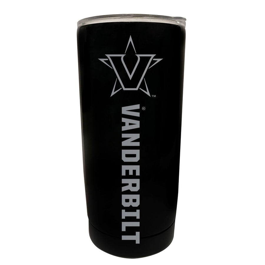 Vanderbilt University 16 oz Stainless Steel Etched Tumbler - Choose Your Color Image 1