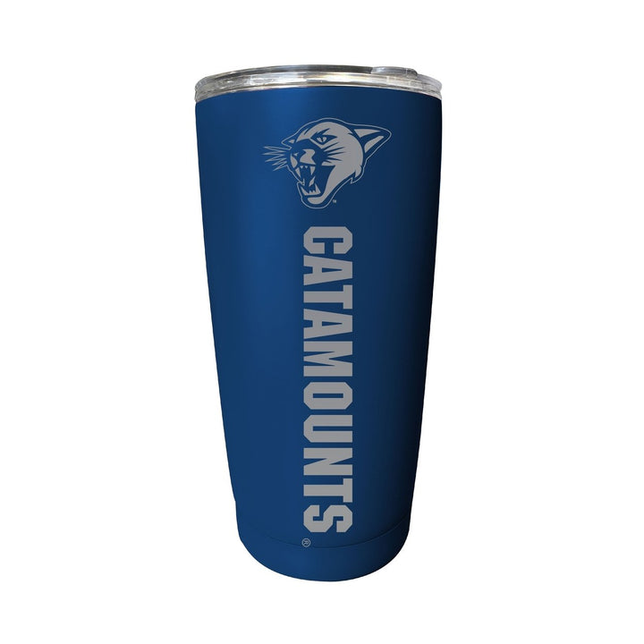 Vermont Catamounts 16 oz Stainless Steel Etched Tumbler - Choose Your Color Image 3