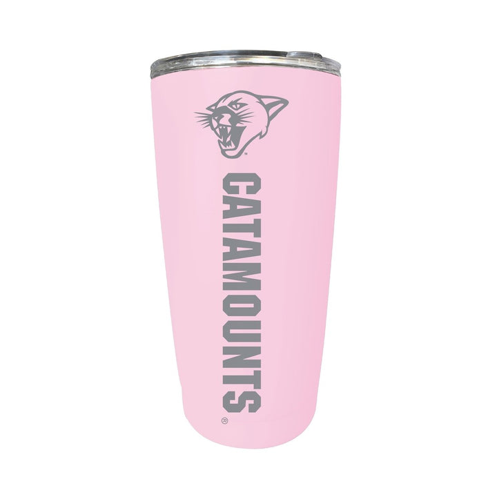 Vermont Catamounts 16 oz Stainless Steel Etched Tumbler - Choose Your Color Image 1