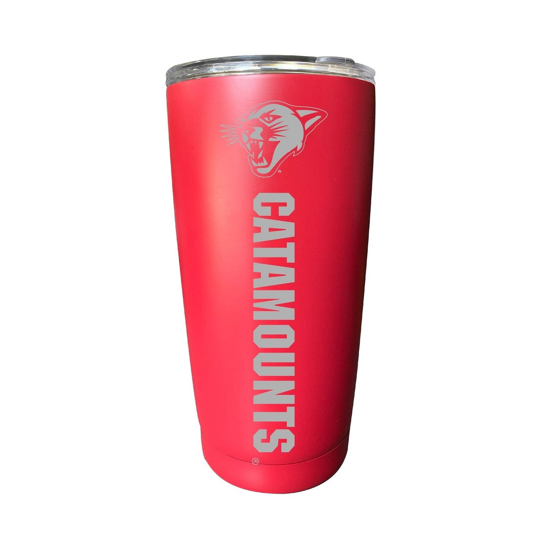 Vermont Catamounts 16 oz Stainless Steel Etched Tumbler - Choose Your Color Image 4