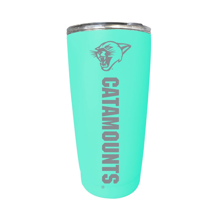 Vermont Catamounts 16 oz Stainless Steel Etched Tumbler - Choose Your Color Image 1