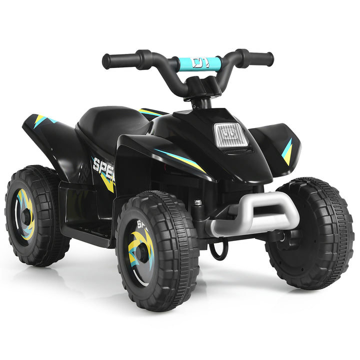 Costway 6V Kids Electric Quad ATV 4 Wheels Ride On Toy Toddlers ForwardandReverse White\Black\Blue\Red Image 7