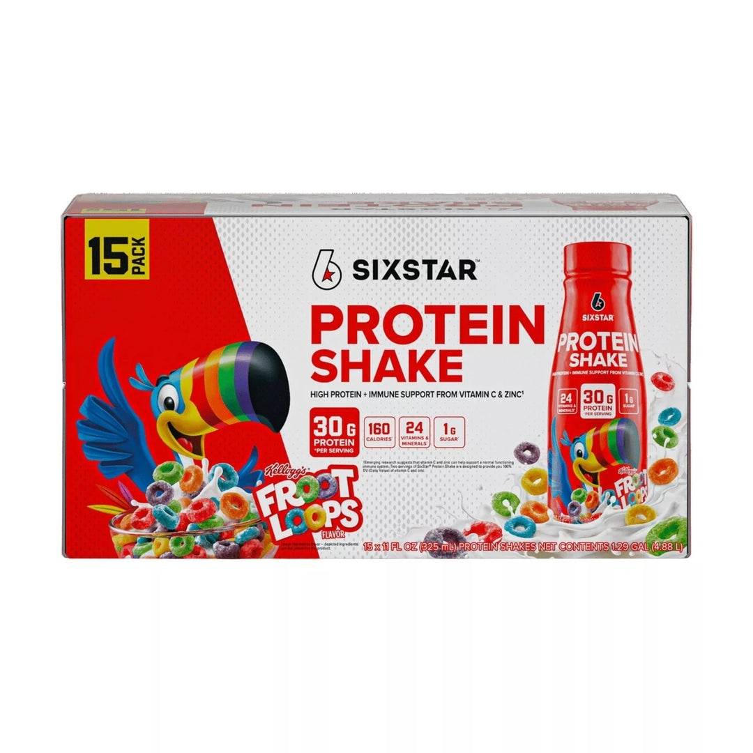 Six Star Kelloggs Froot Loops Protein Shake11 Fluid Ounce (Pack of 15) Image 1