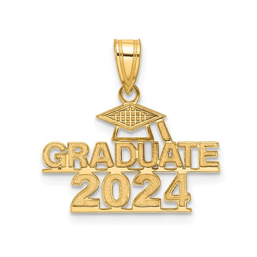 14K Yellow Gold 2024 Graduation Charm Charm Pendant (NO CHAIN) Image 1