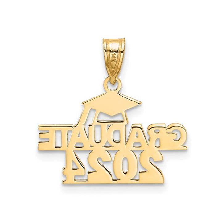 14K Yellow Gold 2024 Graduation Charm Charm Pendant (NO CHAIN) Image 3