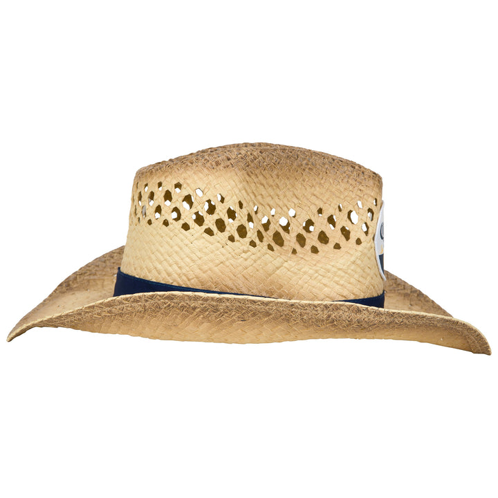 Corona Extra Logo Blue Band Straw Cowboy Hat Image 4