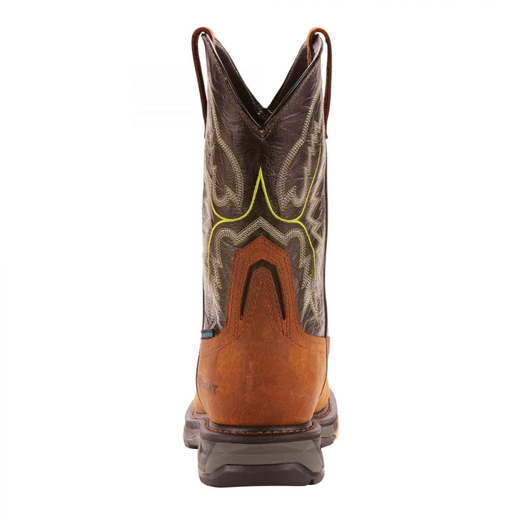 ARIAT WORK Mens 11" WorkHog XT Carbon Toe Waterproof Work Boot Tumbled Bark - 10024966 ONE SIZE BRK/ FOREST Image 3