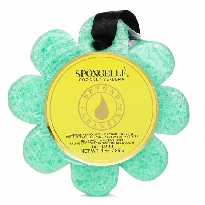 Spongelle Wild Flower Soap Sponge - Coconut Verbena (Green) 1pc/85g Image 1