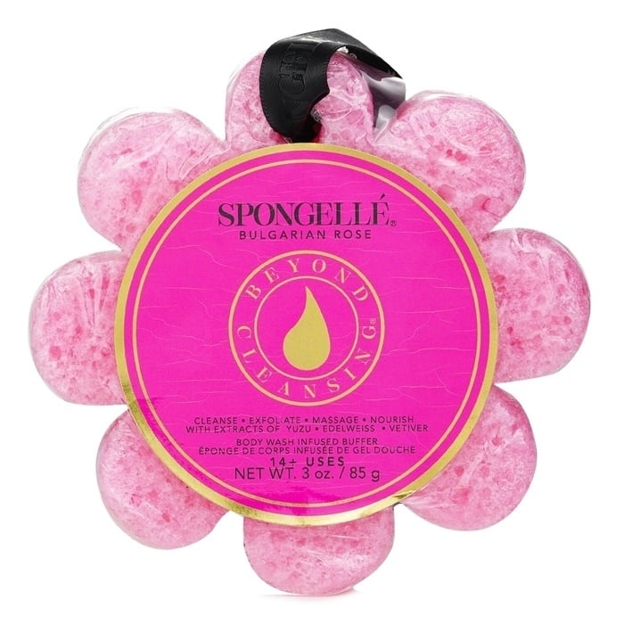 Spongelle Wild Flower Soap Sponge - Bulgarian Rose (Pink) 1pc/85g Image 1