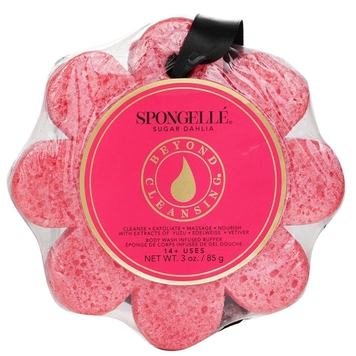 Spongelle Wild Flower Soap Sponge - Sugar Dahlia (Red) 1pc/85g Image 1