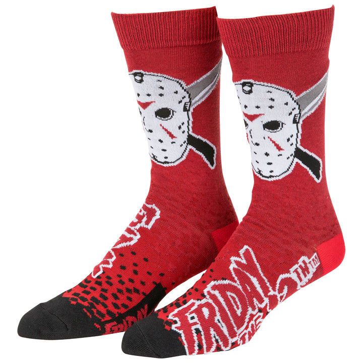 Horror Movie Villains Pennywise JasonFreddy Kruger 6-Pack Crew Socks Image 2