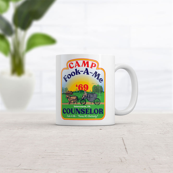 Camp Fook A Me Mug Funny Novelty Graphic Coffee Cup-11oz Image 2