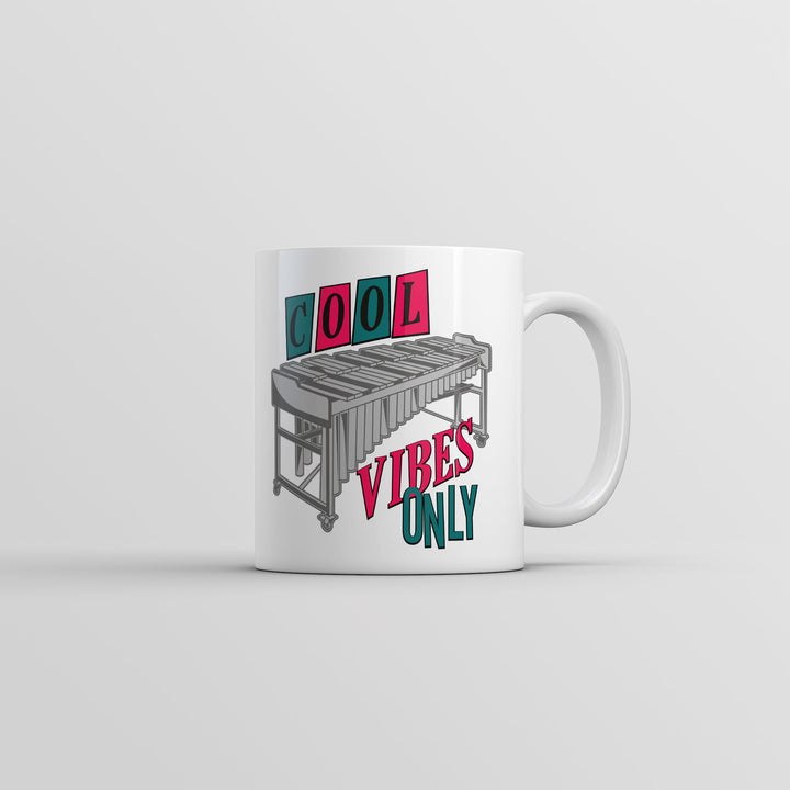 Cool Vibes Only Mug Funny Sarcastic Music Graphic Coffee Cup-11oz Image 1