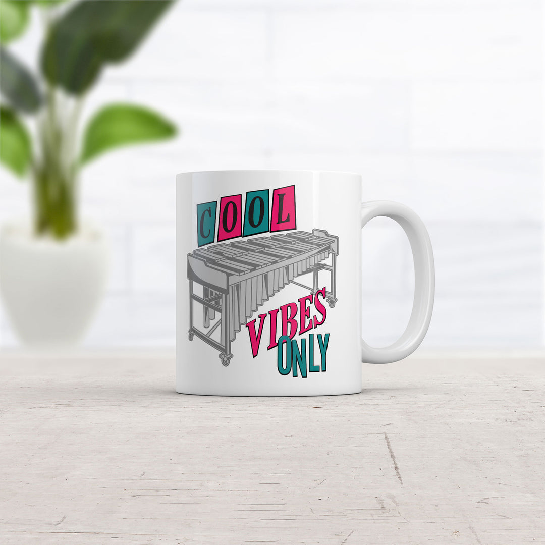 Cool Vibes Only Mug Funny Sarcastic Music Graphic Coffee Cup-11oz Image 2