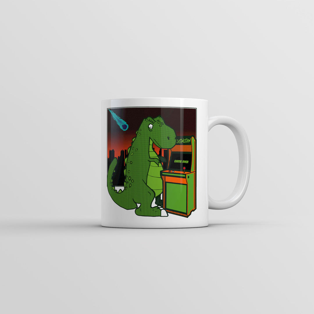 Game Over T Rex Mug Funny Retro Video Game Coffee Cup-11oz Image 1