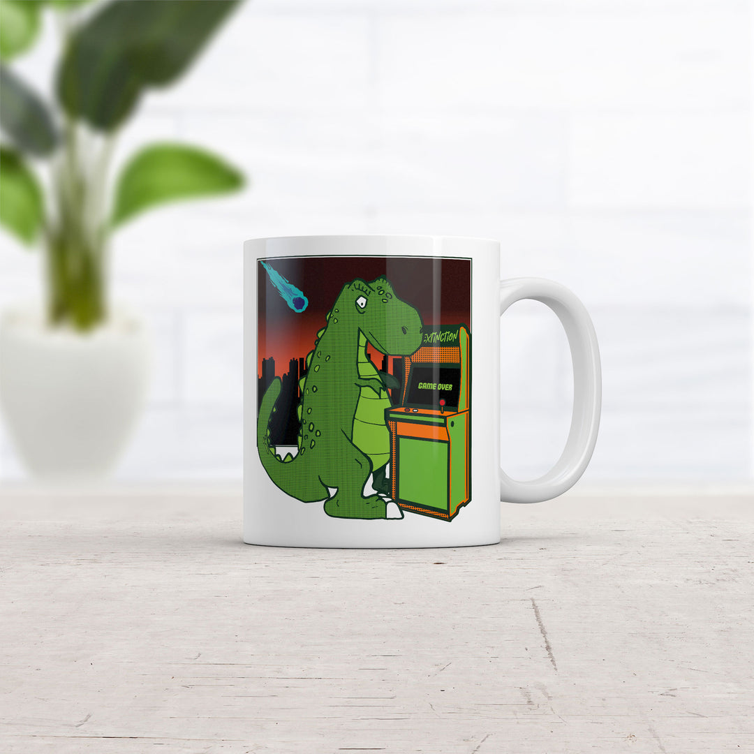 Game Over T Rex Mug Funny Retro Video Game Coffee Cup-11oz Image 2