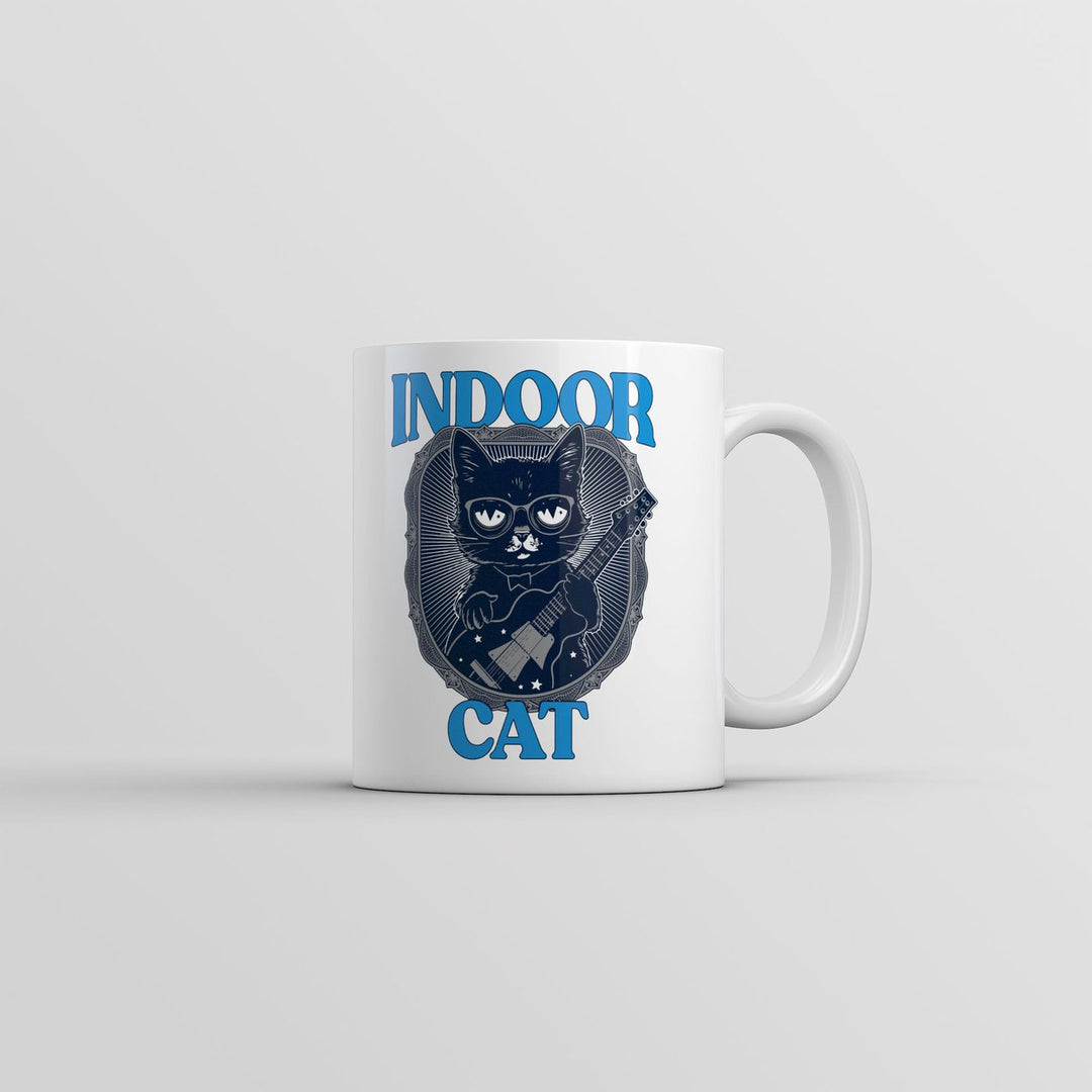 Indoor Cat Mug Funny Sarcastic Introvert Coffee Cup-11oz Image 1