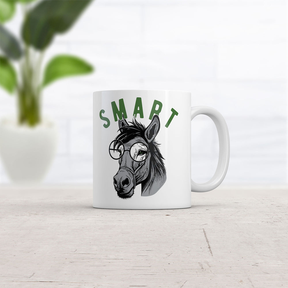 Smart a** Mug Funny Sarcastic Donkey Graphic Coffee Cup-11oz Image 2