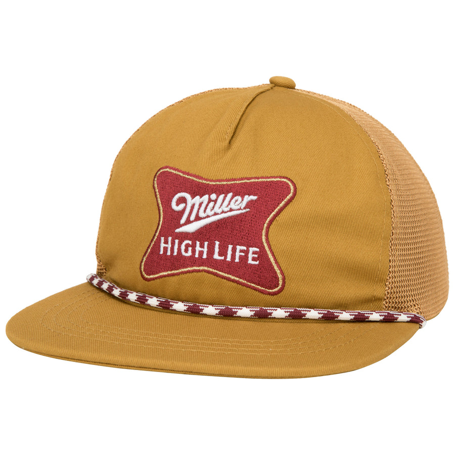 Miller High Life Embroidered Logo Cotton Twill Rope Hat Image 1