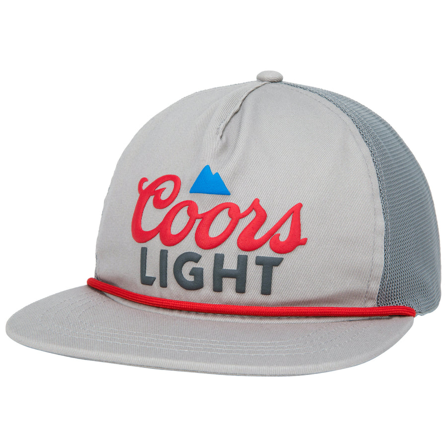 Coors Light 5 Panel Grey Colorway Rope Hat Image 1