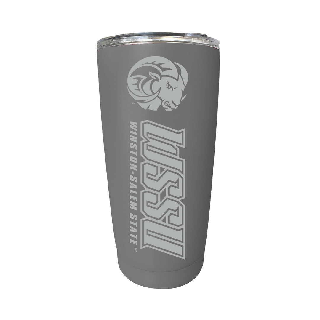 Winston-Salem State NCAA Laser-Engraved Tumbler - 16oz Stainless Steel Insulated Mug Choose Your Color Image 2