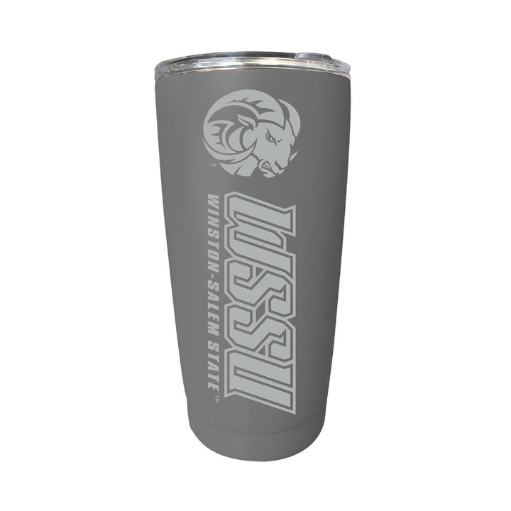 Winston-Salem State NCAA Laser-Engraved Tumbler - 16oz Stainless Steel Insulated Mug Choose Your Color Image 1