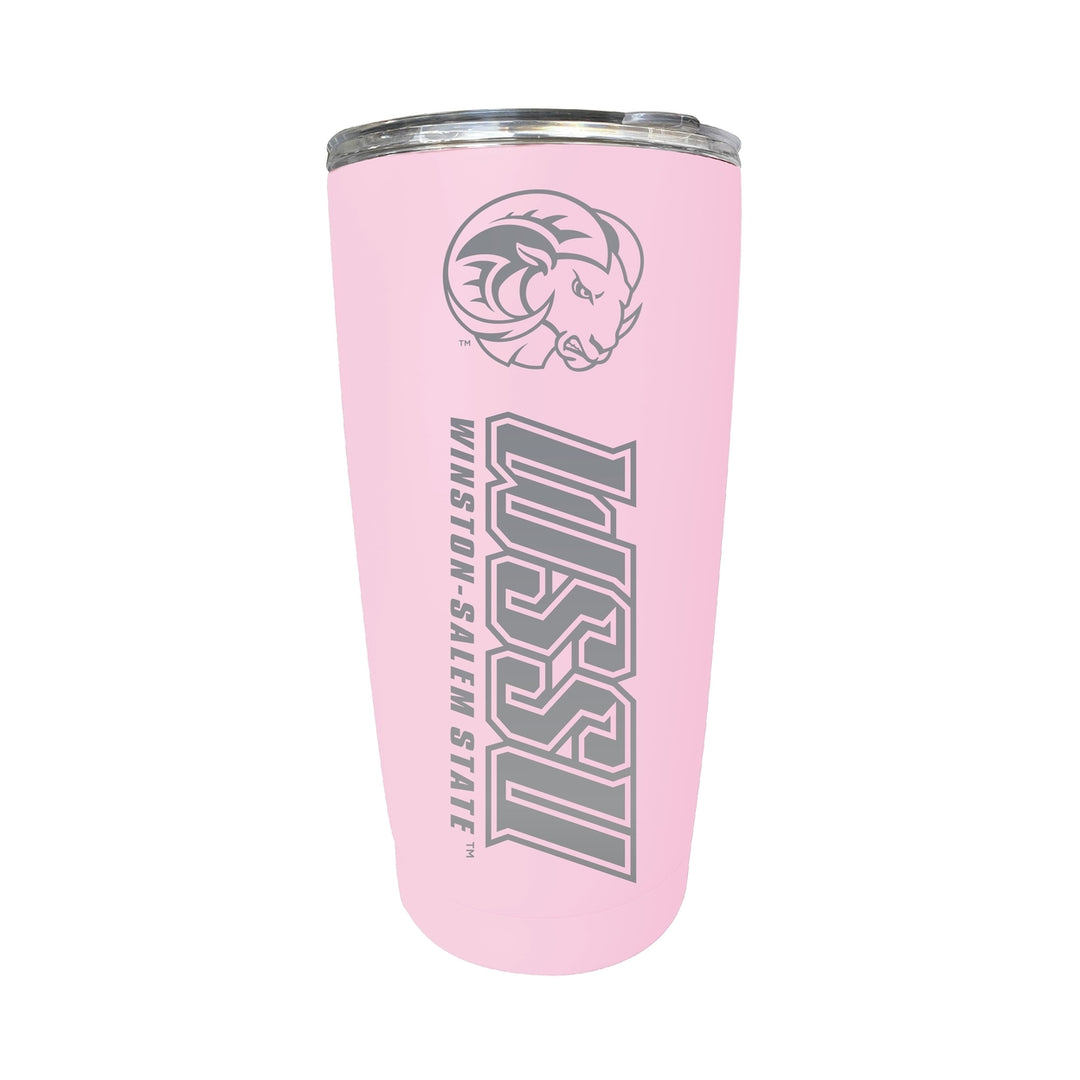 Winston-Salem State NCAA Laser-Engraved Tumbler - 16oz Stainless Steel Insulated Mug Choose Your Color Image 4