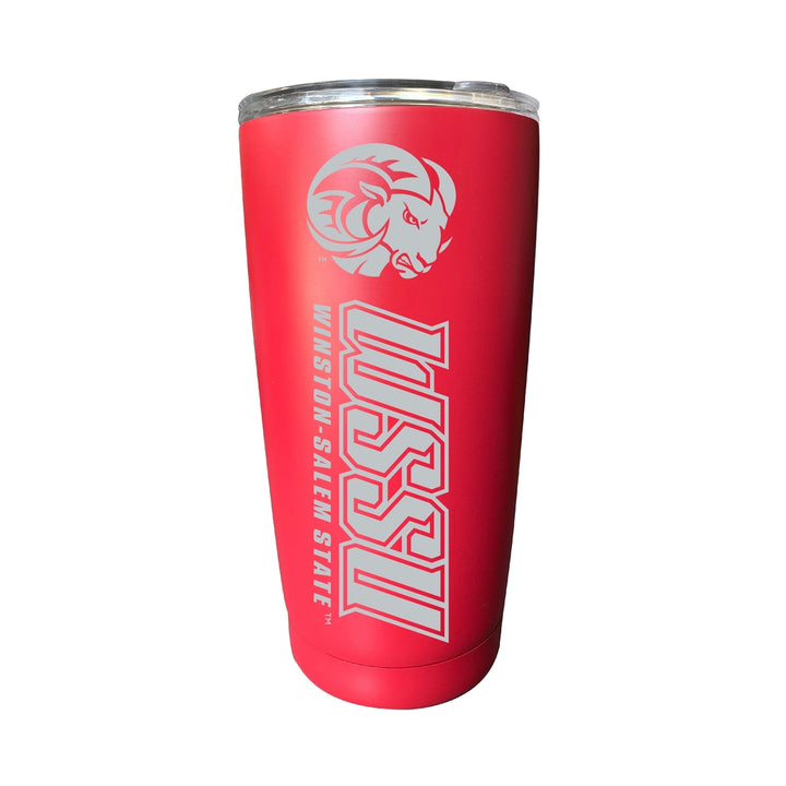 Winston-Salem State NCAA Laser-Engraved Tumbler - 16oz Stainless Steel Insulated Mug Choose Your Color Image 4