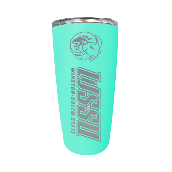 Winston-Salem State NCAA Laser-Engraved Tumbler - 16oz Stainless Steel Insulated Mug Choose Your Color Image 6