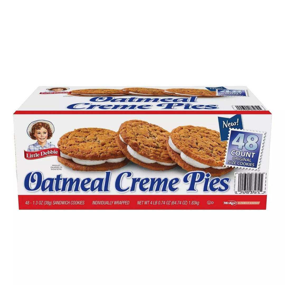 Little Debbie Club Pack Oatmeal Creme Pies 1.3 Ounce (Pack of 48) Image 1