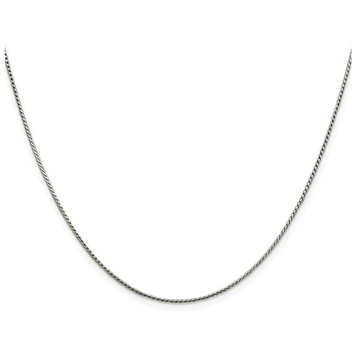 24 inch Sterling Silver Round Franco Chain in (1.00mm) Image 1