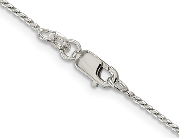 18 inch Sterling Silver Round Franco Chain in (1.00mm) Image 3