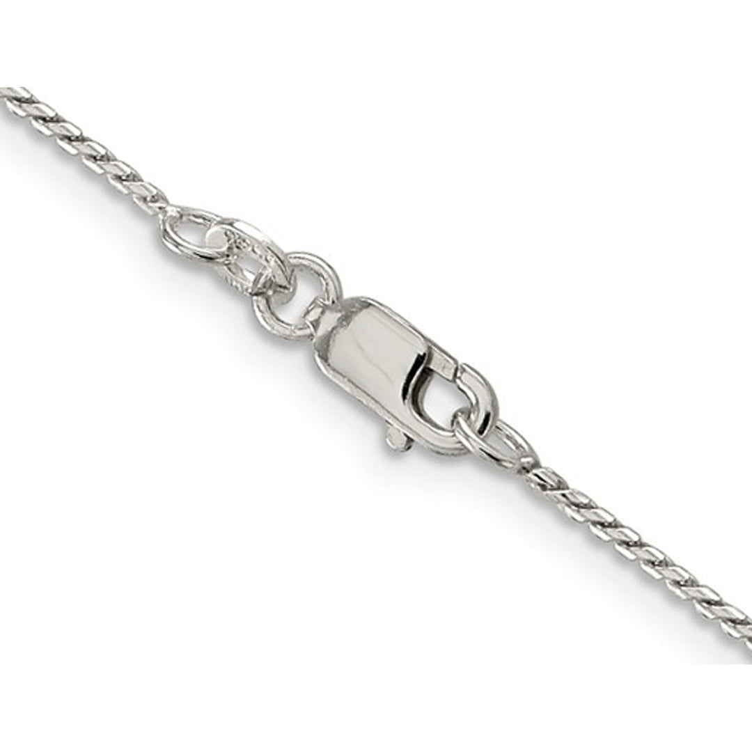 26 inch Sterling Silver Round Franco Chain in (0.95mm) Image 2