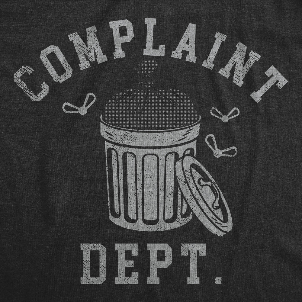 Womens Funny T Shirts Complaint Dept Sarcastic Trash Can Graphic Tee For Ladies Image 2