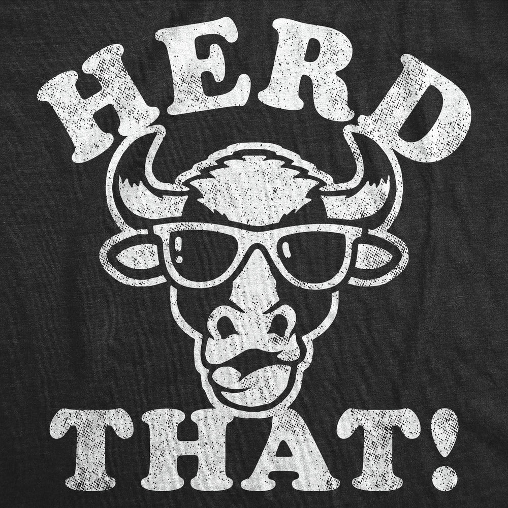 Womens Herd That Funny T Shirt Sarcastic Cow Graphic Tee For Ladies Image 2