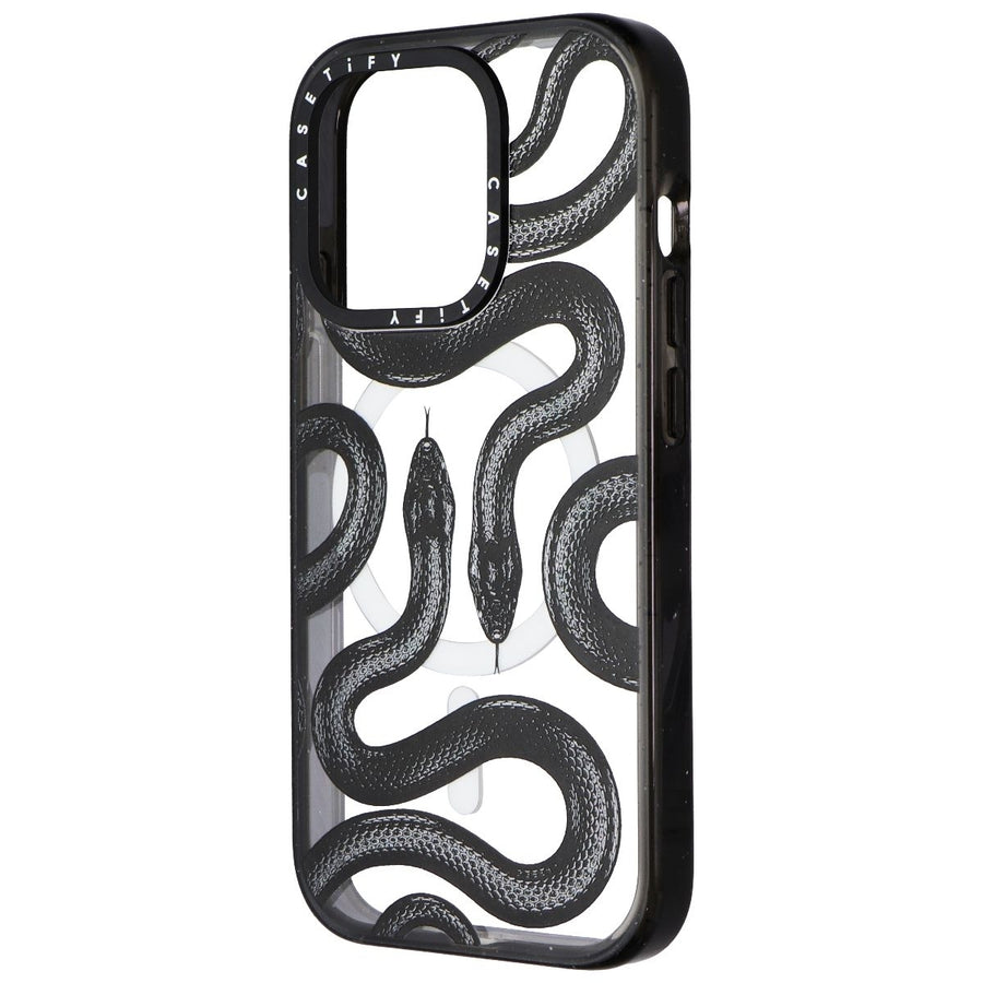 Casetify Impact Series Case for MagSafe for iPhone 15 Pro - Black Kingsnake Image 1