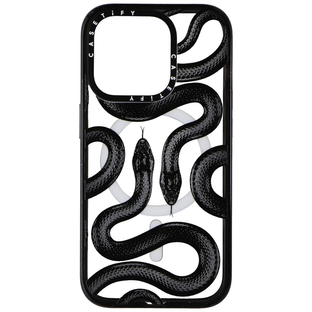 Casetify Impact Series Case for MagSafe for iPhone 15 Pro - Black Kingsnake Image 2