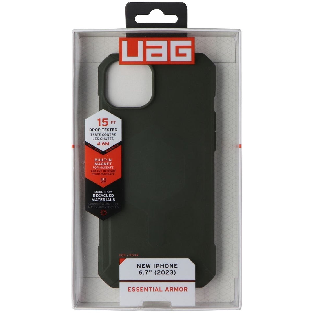 UAG Essential Armor Case for MagSafe for Apple iPhone 15 Plus - Olive Drab Image 1