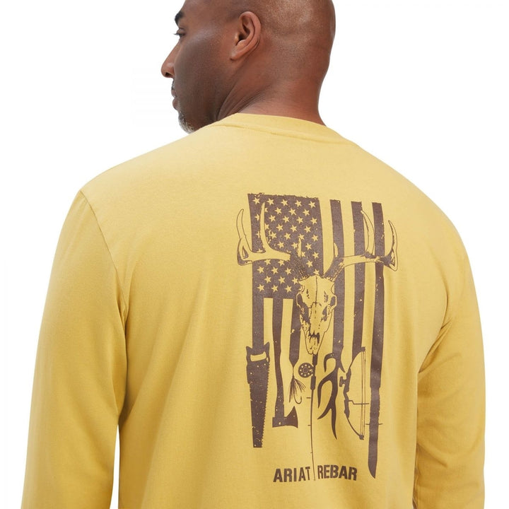 ARIAT Mens Rebar Outdoor Graphic T-Shirt Image 4