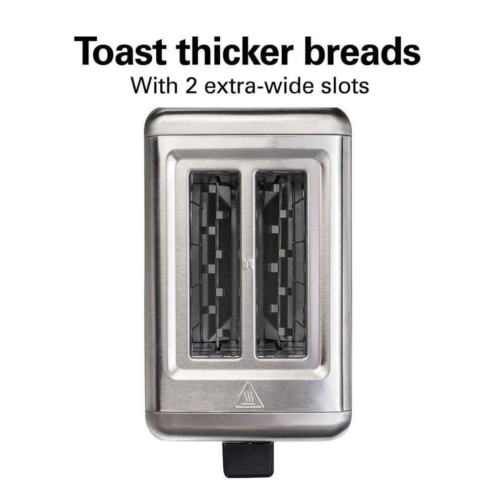 Hamilton Beach Brushed Stainless Wide-Slot 2-Slice Toaster Image 2