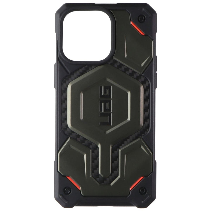 UAG Urban Armor Gear Monarch Pro for iPhone 15 Pro Max - Carbon Elemental Green Image 2