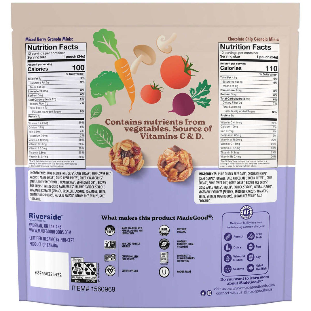 Made Good Organic Granola Minis Variety Pack0.85 Ounce (24 Count) Image 2