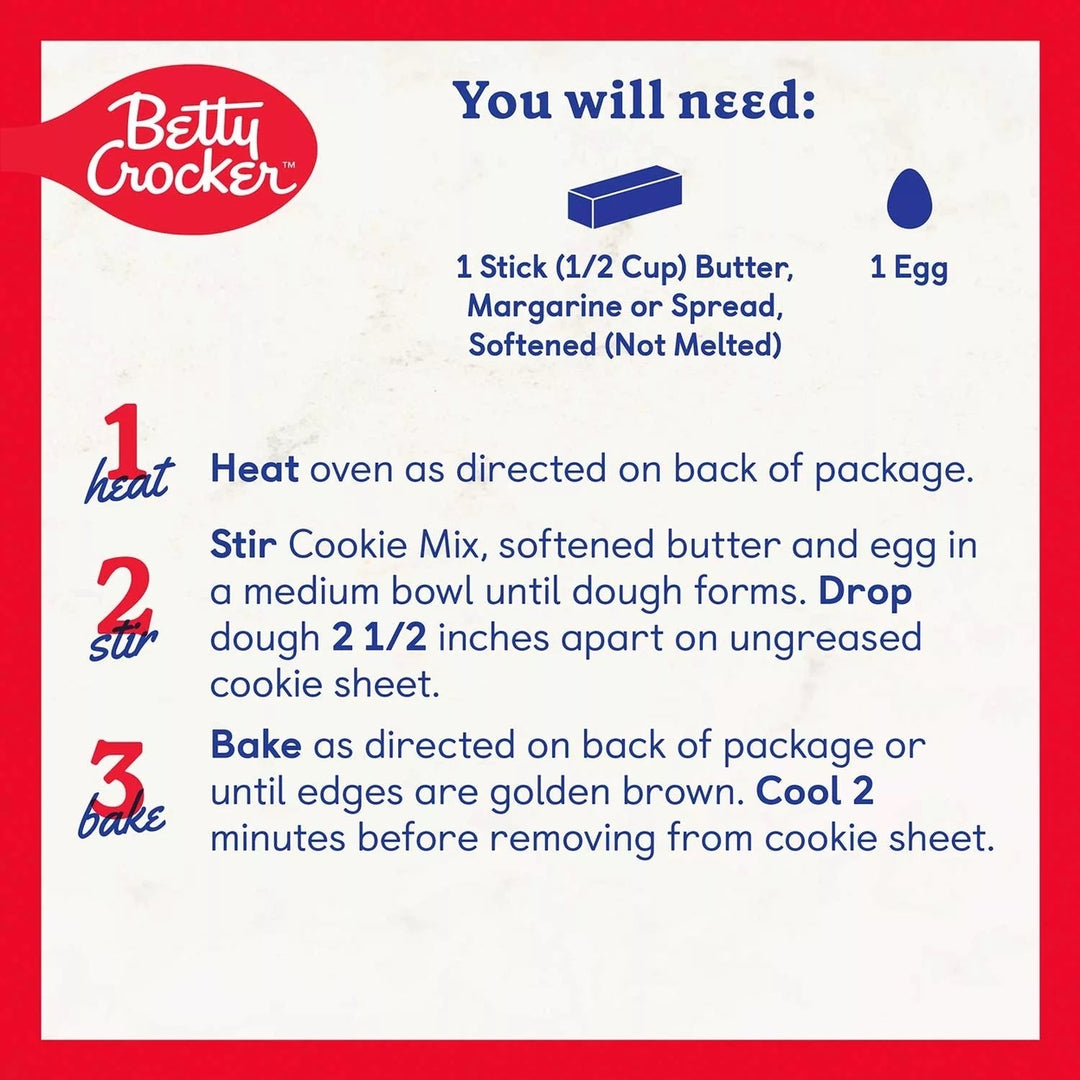 Betty Crocker Chocolate Chip Cookie Pouch 17.5 Ounce (Pack of 4) Image 4