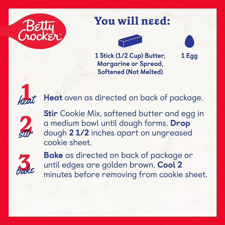 Betty Crocker Chocolate Chip Cookie Pouch17.5 Ounce (Pack of 4) Image 4
