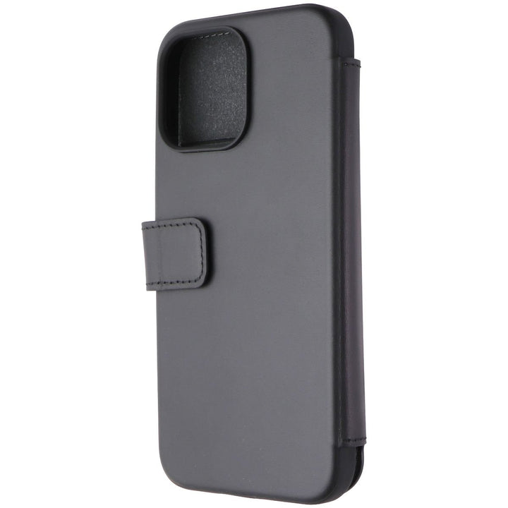 Nomad Modern Leather Folio Case for MagSafe for iPhone 15 Pro Max - Black Image 1